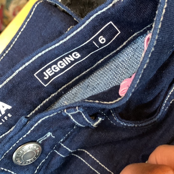 Size 6 girls Jegging/Jeans LOT of 4 - Picture 4 of 6